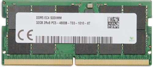 HP - DDR5 - modul - 32 GB - SO DIMM 260-pin - 4800 MHz / PC5-38400 - ej buffrad - ECC - för Workstation Z2 G9 (4M9Y8AA)