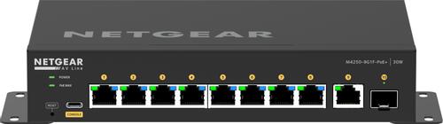 NETGEAR 8x1G PoE+ 110W 1x1G en 1xSFP Managed Schakelaar (GSM4210PD-100EUS)