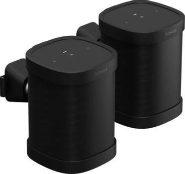 SONOS Wall Mount | For Sonos One, One SL, Play:1 (Pair) | Black (S1WMPWW1BLK)