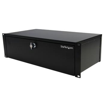 STARTECH 3U 9IN DEEP RACK MOUNT LOCKING STORAGE DRAWER RACK (SH39LK)