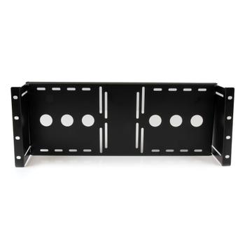 STARTECH Universal VESA LCD Monitor Mounting Bracket for 19in Rack or Cabinet (RKLCDBK)