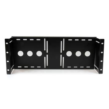 StarTech 4U Universal VESA LCD Monitor Mounting Bracket for 19-inch Rack or Cabinet - TAA Compliant - Cold-Pressed Steel Bracket (RKLCDBK) monteringssett - for LCD-skjerm - svart (RKLCDBK)
