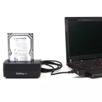 StarTech SuperSpeed USB 3.0 to SATA Hard Drive Docking station for 2.5/3.5 HDD - HDD Docking station - SATA Dock - HDD-dokkestasjon - SATA 3Gb/s - USB 3.0 (SATDOCKU3S)