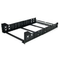 StarTech 3U Universal Server Rack Rails - TAA Compliant Fixed Mounting Rails - 19" Adjustable Depth Rack Mount Rails (UNIRAILS3U) - rackskinne - 3U