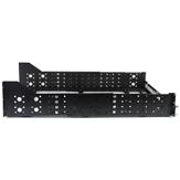 StarTech 3U Universal Server Rack Rails - TAA Compliant Fixed Mounting Rails - 19" Adjustable Depth Rack Mount Rails (UNIRAILS3U) - rackskinne - 3U (UNIRAILS3U)