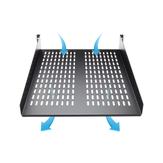 StarTech 1U Server Rack Shelf, 2U 22in Universal Fixed Vented Network Rack Shelf/ Cantilever Tray for 19" AV/ Data/ Network Equipment Enclosure w/Cage Nuts & Screws, 50lbs Weight Cap. - 2U Network Rack Shelf (CAB (CABSHELF22V)