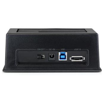 STARTECH eSATA / USB 3.0 SATA III Hard Drive Docking Station SSD / HDD with UASP (SDOCKU33EBV)