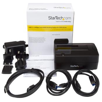 STARTECH "Drive Docking Station - 2.5/3.5"" SATA Drives - USB 3.1/ eSATA" (SDOCKU313E)