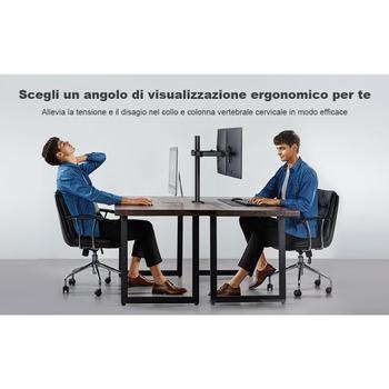 TECHLY 13-27" Desk Stand For 2  (ICA-LCD 482-D)