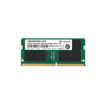 TRANSCEND JetRAM - DDR4 - module - 32 GB - SO-DIMM 260-pin - 3200 MHz / PC4-25600 - CL22 - 1.2 V - unbuffered - non-ECC (JM3200HSE-32G)