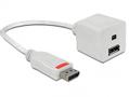 DELOCK DisplayPort till DisplayPort ho + Mini DisplayPort ho, 0,2m, vi