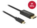 DELOCK 85255 Kabel USB Type-C hane till Displayport hane (DP Alt-läge)