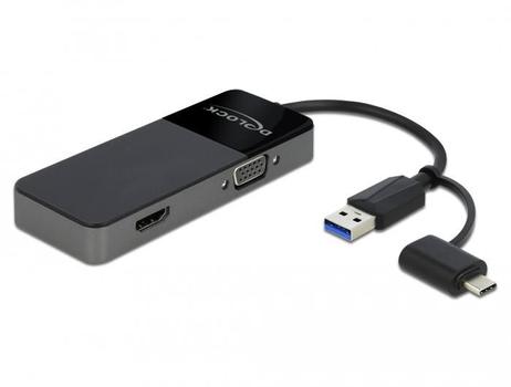 DELOCK Adapter USB 3.0 to 4K HDMI + VGA (64085)