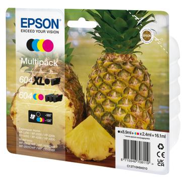 EPSON n 604/604XL Multipack - 4-pack - XL(black) + Standard Capacity - black, cyan, magenta, yellow - original - blister with RF/ acoustic alarm - ink cartridge - for Expression Home XP-2200, 2205, 3200, 320 (C13T10H94020)