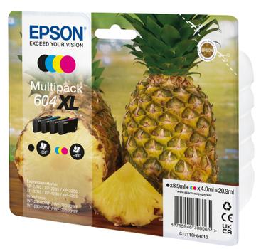 EPSON n 604XL Multipack - 4-pack - XL - black, yellow, cyan, magenta - original - blister with RF/ acoustic alarm - ink cartridge - for Expression Home XP-2200, 2205, 3200, 3205, 4200, 4205, WorkForce WF-291 (C13T10H64020)