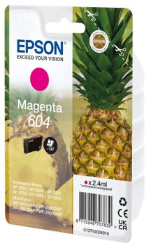 EPSON 604 - 2.4 ml - magenta - original - blister med RF-larm/ akustiskt larm - bläckpatron (C13T10G34020)