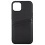 BUFFALO Back cover PU 2 card iPhone 13 Black