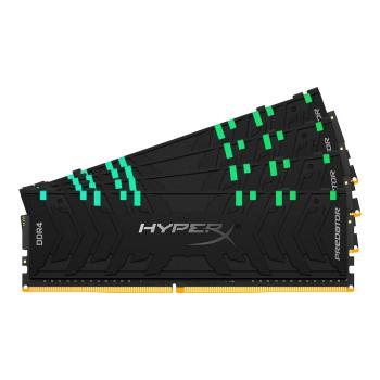 KINGSTON HyperX Predator Memory RGB - 64GB Kit (4x16GB) - DDR4 3200MHz CL16 DIMM (HX432C16PB3AK4/64)