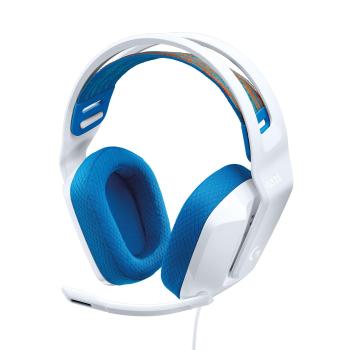 LOGITECH G G335 Wired Gaming Headset - Headset - ohrumschließend - kabelgebunden - 3,5 mm Stecker - weiß - Discord Certified (981-001018)