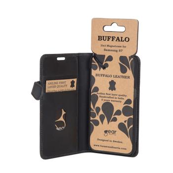 BUFFALO Lommebokveske Svart Samsung S7 5,1" (657522)