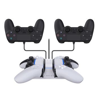 RAPTOR GAMING Laddare för Handkontroll Dual PS4/PS5 (RG-CS200-U)