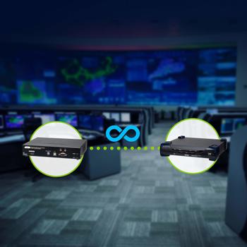 ATEN N - KVM / audio / serial / USB extender - receiver - USB, DisplayPort,  RS-232 - USB (KX9970R)