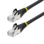 STARTECH 10m CAT6a Ethernet Cable Black Low Smoke Zero Halogen LSZH 10GbE 100W PoE S/FTP Snagless RJ-45 Network Patch Cord (NLBK-10M-CAT6A-PATCH)