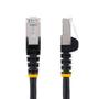 STARTECH 10m CAT6a Ethernet Cable Black Low Smoke Zero Halogen LSZH 10GbE 100W PoE S/FTP Snagless RJ-45 Network Patch Cord (NLBK-10M-CAT6A-PATCH)