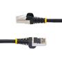 STARTECH 10m CAT6a Ethernet Cable Black Low Smoke Zero Halogen LSZH 10GbE 100W PoE S/FTP Snagless RJ-45 Network Patch Cord (NLBK-10M-CAT6A-PATCH)