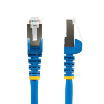STARTECH StarTech.com 7.5m CAT6a Ethernet Cable - Blue - Low Smoke Zero Halogen (LSZH) - 10GbE 500MHz 100W PoE++ Snagless RJ-45 w/Strain Reliefs S/FTP Network Patch Cord - Patch cable - RJ-45 (M) to RJ-45 (M)  (NLBL-750-CAT6A-PATCH)