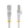 STARTECH StarTech.com 1m CAT6a Snagless RJ45 Ethernet White Cable with Strain Reliefs (NLWH-1M-CAT6A-PATCH)