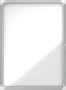 NOBO - Lukket nyhedstavle - vægmonterbar - 9 x A4 - metal - magnetisk - udendørs - hvid