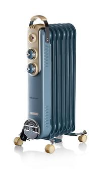 ARIETE Vintage oilradiator 1500w 7 fins, Blue (00B083705AR0)