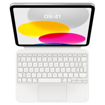 APPLE e Magic Keyboard Folio - Keyboard and folio case - with trackpad - Apple Smart connector - AZERTY - French - for iPad Wi-Fi (10th generation) (MQDP3F/A)