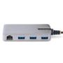 STARTECH 3-PORT USB HUB W/ GBE PORTABLE USB HUB ADAPTER WITH ETHERNET PERP (5G3AGBB-USB-A-HUB)