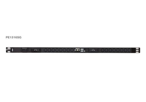 ATEN 16-Outlet 0U PDU with Current & Voltage LCD (PE1316SG-AT)