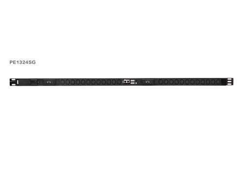 ATEN 24-Outlet 0U PDU with Current & Voltage LCD (PE1324SG-AT)