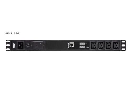 ATEN 18-Outlet 1U PDU with Current & Voltage LCD (PE1218SG-AT-G)