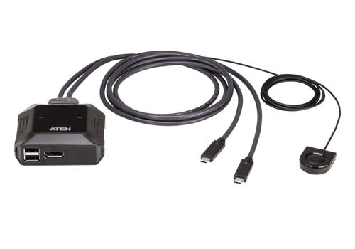 ATEN 2-Port USB-C 4K DisplayPort KVM Switch (US3312-AT)