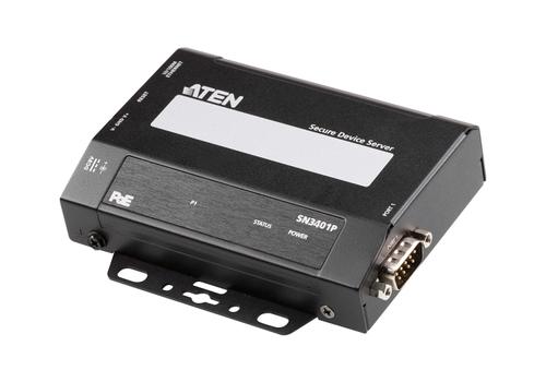ATEN 1-Port RS-232/ 422/ 485 Secure Device Server over Ethernet (SN3401P-AX)