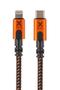 XTORM Xtreme USB-C: Han - Lightning: Han kabel MFI, 1,5m Sort