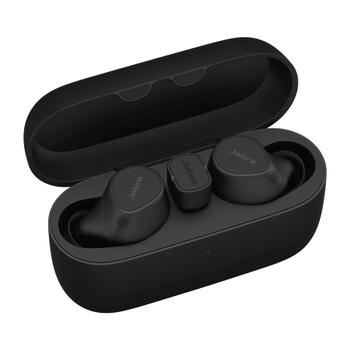 JABRA a Evolve2 Buds UC - True wireless earphones with mic - in-ear - Bluetooth - active noise cancelling - USB-C via Bluetooth adapter - noise isolating - black - Zoom Certified,  Optimised for Google Meet (20797-989-899)