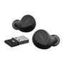 JABRA a Evolve2 Buds UC - True wireless earphones with mic - in-ear - Bluetooth - active noise cancelling - USB-A via Bluetooth adapter - noise isolating - black - Zoom Certified,  Optimised for Google Meet (20797-989-989)
