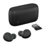 JABRA a Evolve2 Buds MS - True wireless earphones with mic - in-ear - Bluetooth - active noise cancelling - USB-A via Bluetooth adapter - noise isolating - black - Certified for Microsoft Teams (20797-999-999)