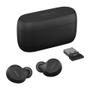 JABRA a Evolve2 Buds UC - True wireless earphones with mic - in-ear - Bluetooth - active noise cancelling - USB-A via Bluetooth adapter - noise isolating - black - Zoom Certified,  Optimised for Google Meet (20797-989-989)