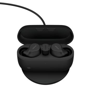 JABRA a Evolve2 Buds MS - True wireless earphones with mic - in-ear - Bluetooth - active noise cancelling - USB-C via Bluetooth adapter - noise isolating - black - Certified for Microsoft Teams (20797-999-889)