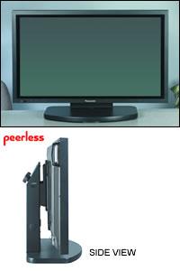 PEERLESS LARGE FLAT PANEL TABLETOP STAND W/ BLACK BASE              ML DESK (PLT BLK             )