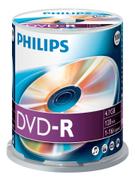 PHILIPS DVD-R 4,7GB 100pcs spindel 16x
