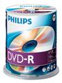 PHILIPS 100 x DVD-R, 4.7GB/120min, 16x