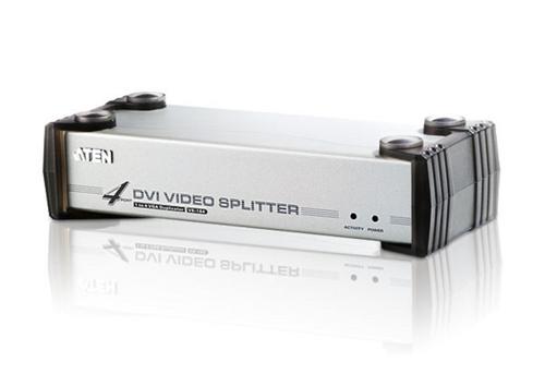 ATEN Video Splitter VS164 DVI Output 4 monitors, 1600x1200 Dimensions 210x85x55mm (VS-164)
